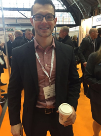 Chris Burns, Principal Consultant at Brown & Wills taking a break from networking!